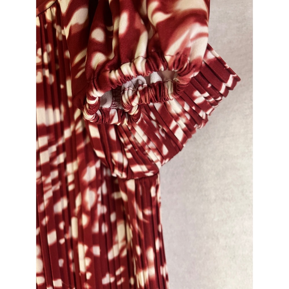 Maje Rocker Shift Dress Red White Sz 1 / US Sz S - Picture 5 of 11